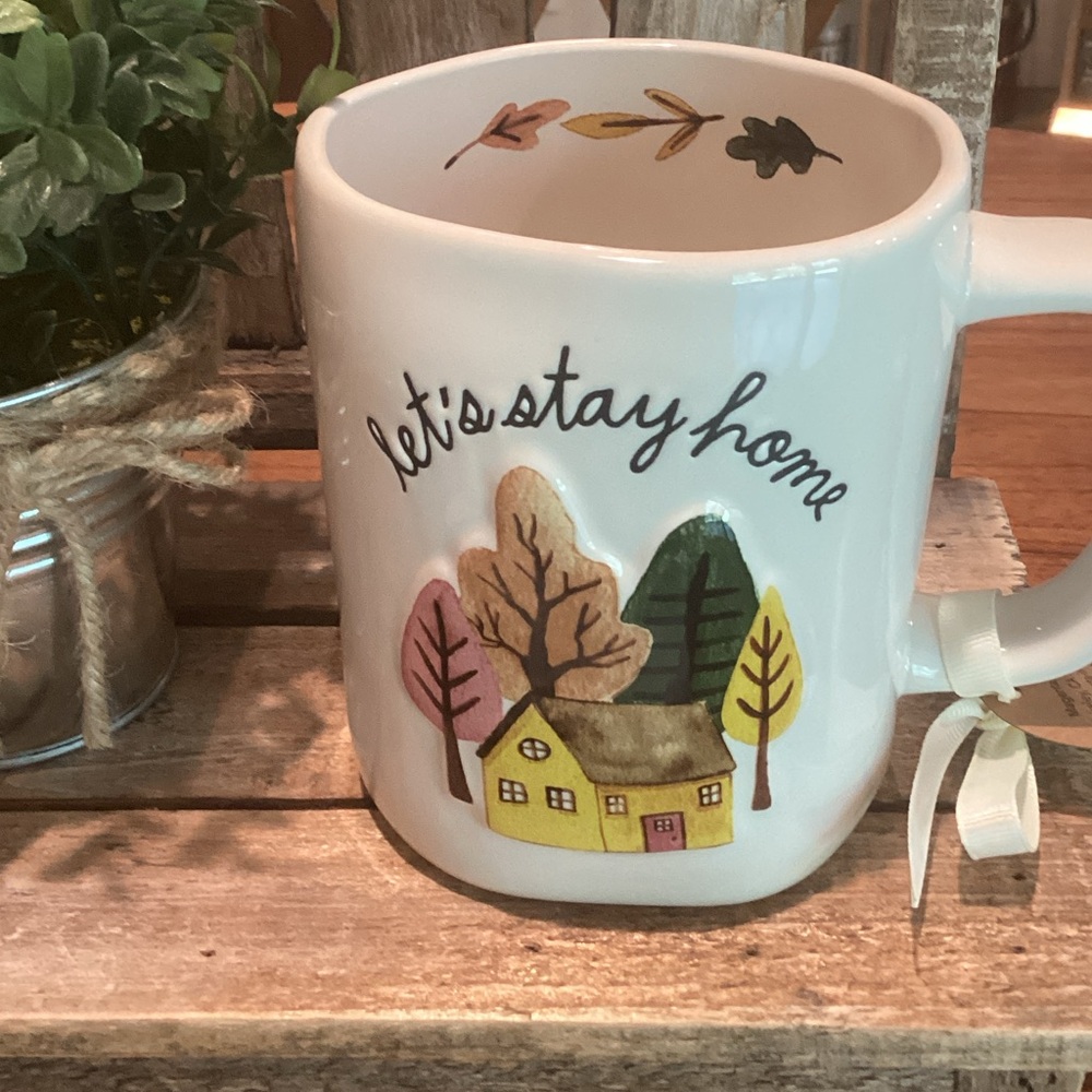 Rae Dunn “let’s stay home” fall mug